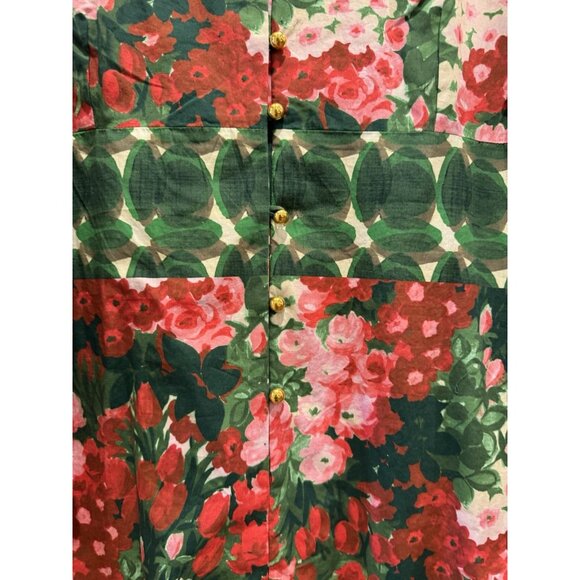 Frances Valentine Shimmy A-Line Floral-Print Cotton Midi Dress - Picture 7 of 13